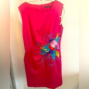 Wujiayouyi dress with embroidery flowers